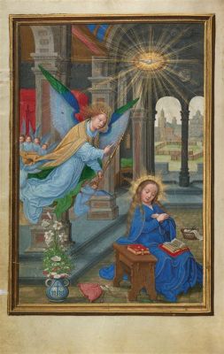  Annunciation – Uma Pintura que Vibra com Cores Divinas e Detalhes Intrigantes!